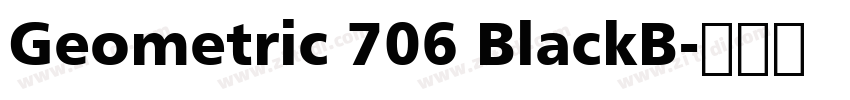 Geometric 706 BlackB字体转换